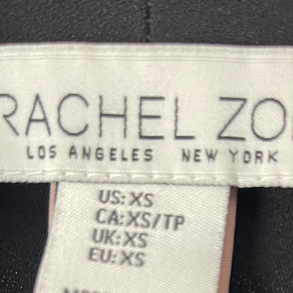 RACHEL ZOE Ruched Sleeve Jacket Blazer Black XS - Picture 9 of 9